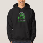 In August We Wear Green Rainbow Gastroparesis awar Hoodie (Vorderseite)