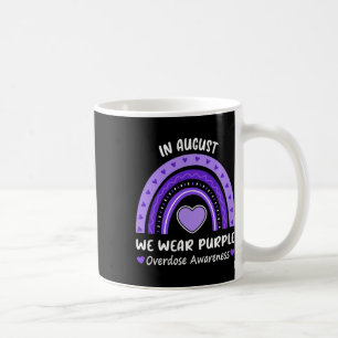 In August We Wear Purple Overdose Awareness Month Kaffeetasse