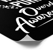 In August We Wear Purple Overdose Awareness Month Poster (Ecke)