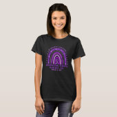 In August We Wear Purple Rainbow Overdose Awarenes T-Shirt (Vorne ganz)