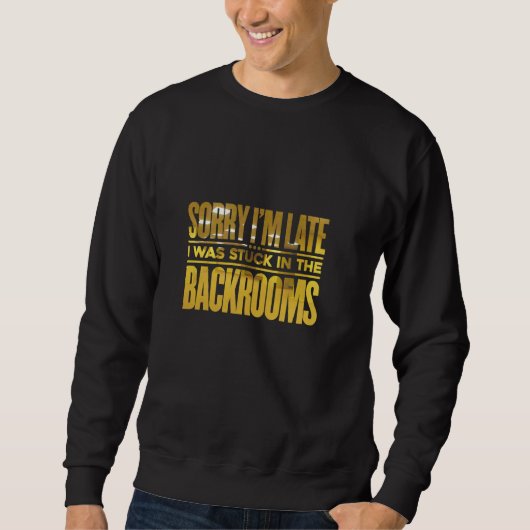 In Backrooms Analog Horror Liminal Creepypas steck Sweatshirt (Vorderseite)