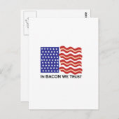 In Bacon vertrauen wir Postkarte (Vorne/Hinten)