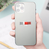 In Bahrain hergestellter Barcode-Flaggenaufkleber Aufkleber (Telefon)