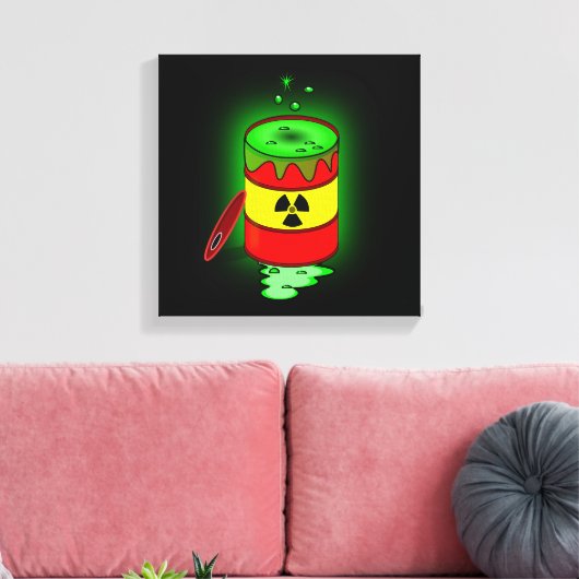 In Barrel of Toxic Waste Leinwanddruck (Insitu (Wohnzimmer))