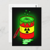 In Barrel of Toxic Waste Postkarte (Vorne/Hinten)