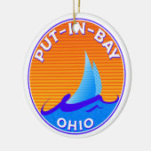 In Bay Ohio Lake Erie Sailing Keramik Ornament (Links)