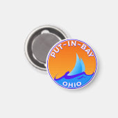 In Bay Ohio Lake Erie Sailing Magnet (Vorderseite/Rückseite)