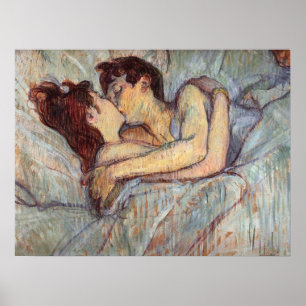 In Bed - Der Kuss von Henri de Toulouse Poster