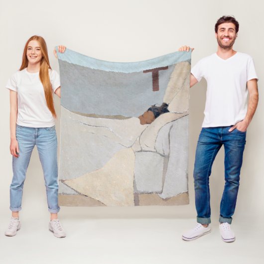 In Bed, Edouard Vuillard Fleecedecke (Beispiel)