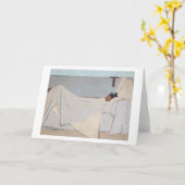 In Bed, Edouard Vuillard Karte (Gelbe Blume)