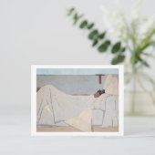 In Bed, Edouard Vuillard Postkarte (Stehend Vorderseite)