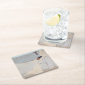 In Bed, Edouard Vuillard Rechteckiger Pappuntersetzer (Vor Ort)