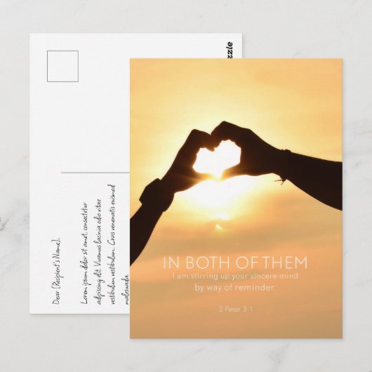 In beiden postkarte (Vorne/Hinten)