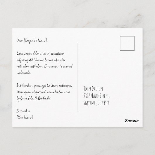 In beiden postkarte (Rückseite)