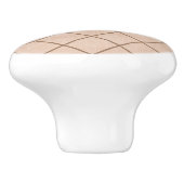 In Beige und Braune Keramik eingezäunt, Krampf Keramikknauf (Seitenansicht)