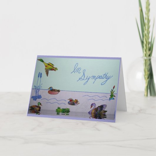 In Beileid Collage Karte (Vorderseite)