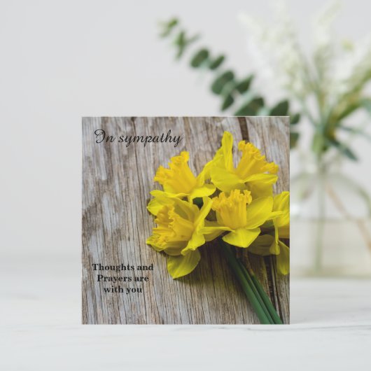 In Beileid-Flachgrüßkarte Karte (Stehend Vorderseite)