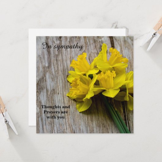 In Beileid-Flachgrüßkarte Karte (Vorderseite/Rückseite Beispiel)