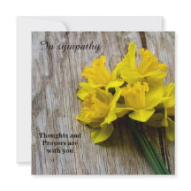 In Beileid-Flachgrüßkarte