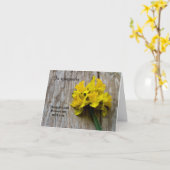 In Beileid geklappte Grußkarte Karte (Gelbe Blume)