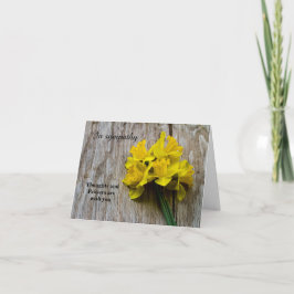 In Beileid geklappte Grußkarte Karte