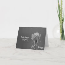 In Beileid Grau Schwarz und Weiß Rose Fotografie