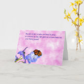 In Beileid Karte (Gelbe Blume)