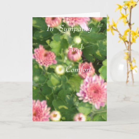 In Beileid Karte (Gelbe Blume)