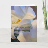 In Beileid Karte (Vorderseite)