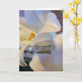 In Beileid Karte (Gelbe Blume)