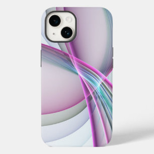 In Bewegung, moderne abstrakte farbenfrohe Fraktal Case-Mate iPhone 14 Hülle