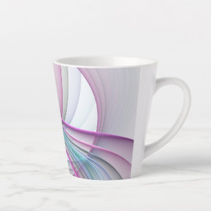 In Bewegung, moderne abstrakte farbenfrohe Fraktal Milchtasse