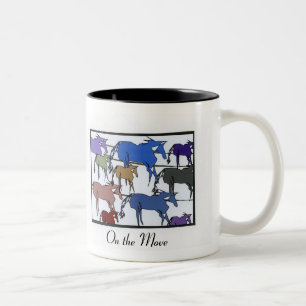 In Bewegung Zweifarbige Tasse