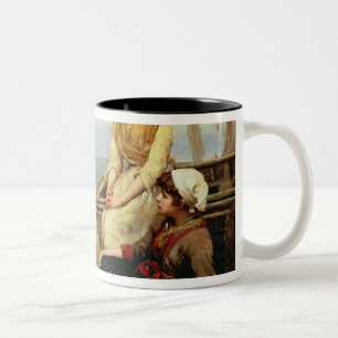 In Beziehung seiner Abenteuer, 1881 Zweifarbige Tasse