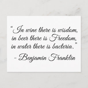 In Bier gibt es Freiheit! Postkarte