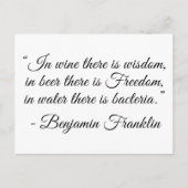 In Bier gibt es Freiheit! Postkarte (Vorderseite)