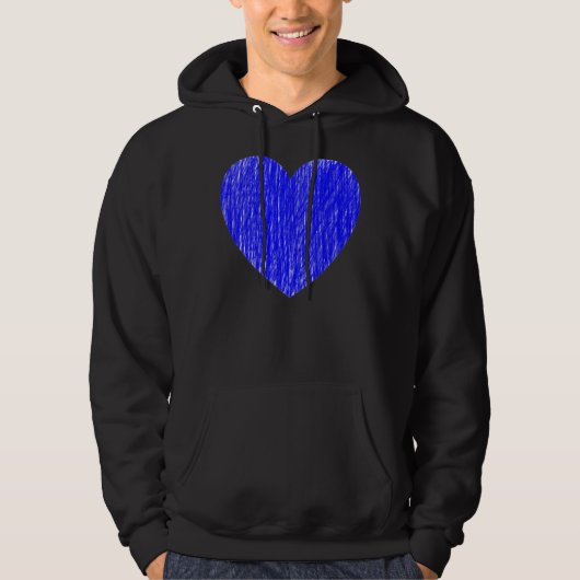 in blau gefangen hoodie (Vorderseite)