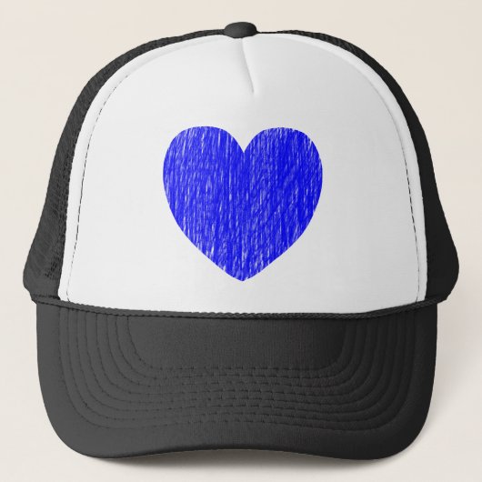 in blau gefangen truckerkappe (Vorderseite)