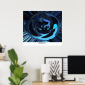 In blau verworren poster (Heimbüro)