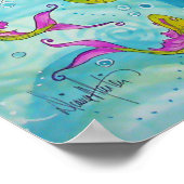 In Blau von Diana S Martin Poster (Ecke)