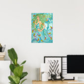 In Blau von Diana S Martin Poster (Heimbüro)