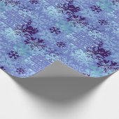 In Bleak im Winter Weihnachten Carol Indigo Geschenkpapier (Ecke)