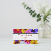 In Bloom Business Card Visitenkarte (Stehend Vorderseite)