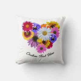 In Bloom - Heart Shaped floral Bouquet Kissen