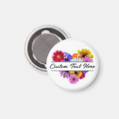 In Bloom - Heart Split Floral Magnet (Vorderseite/Rückseite)