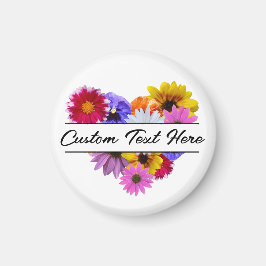 In Bloom - Heart Split Floral Magnet