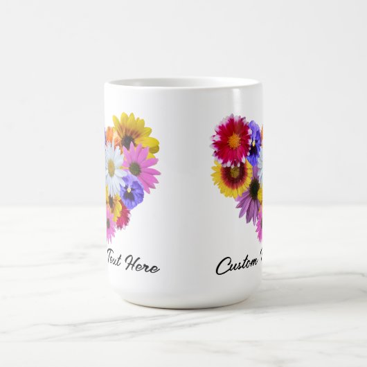 In Bloom - Herz geformt Bouquet Kaffeetasse (Mittel)