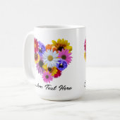 In Bloom - Herz geformt Bouquet Kaffeetasse (Vorderseite Links)