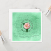 In Bloom Karte (Vorderseite/Rückseite Beispiel)