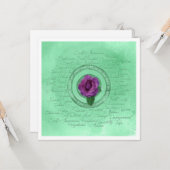 In Bloom Karte (Vorderseite/Rückseite Beispiel)